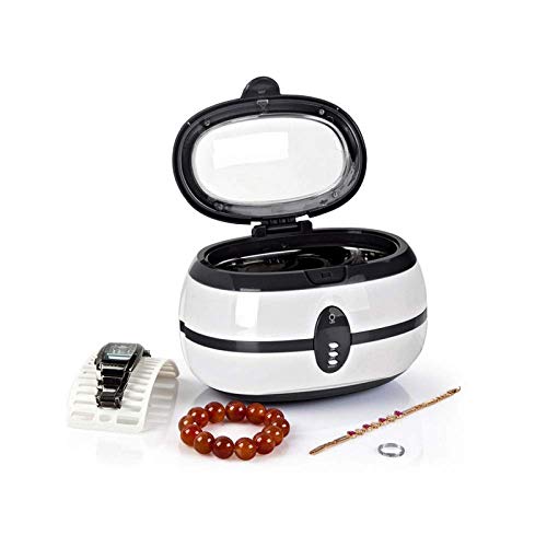 Preisvergleich Produktbild ruoxi Tragbare Mini Ultraschall Reiniger, Intelligente Automatische Timing Doppel Sterilisator Reinigung-Für Schmuck Ringe Uhren Brillen Zahnersatz Münzen Metall Teile Labor Werkzeuge