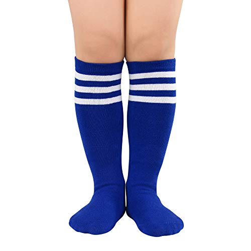 Zando Kids Soccer Socks Baseball Football Softball Socks Cotton Girls Uniform Socks Boys Knee High Socks