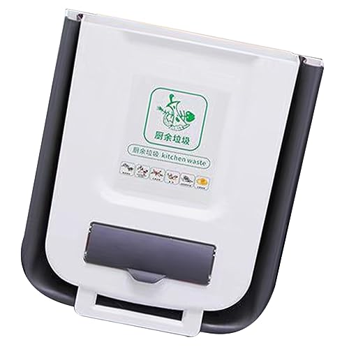 Caneca de basura plegable para cocina Happyyami gris