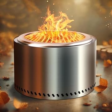 stainless steel wood burning fire pit