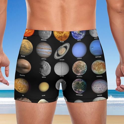 Swimming trunks boxer de bain homme short élastique avec cordon - 3