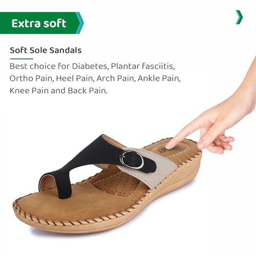 Image of ORTHO JOY Extra-Soft Women's Doctor Ortho Slippers /Flip-Flops For Women