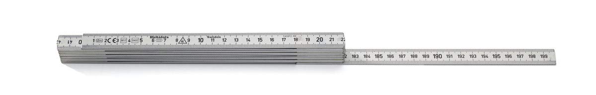 Hultafors, Metro pieghevole in alluminio A59 mm, 2 m, A59210, 150003