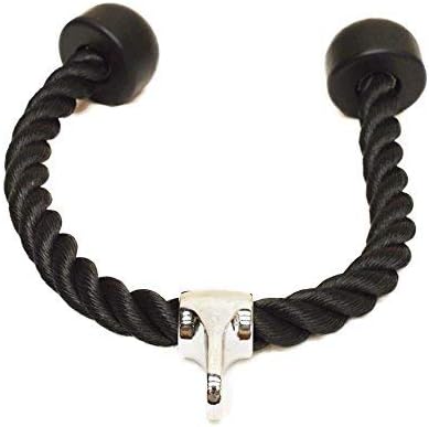 Fitness Health FH Heavy Duty Tricep Rope Bodybuilding Gym Pull Down Multi Gym Cable Attachment