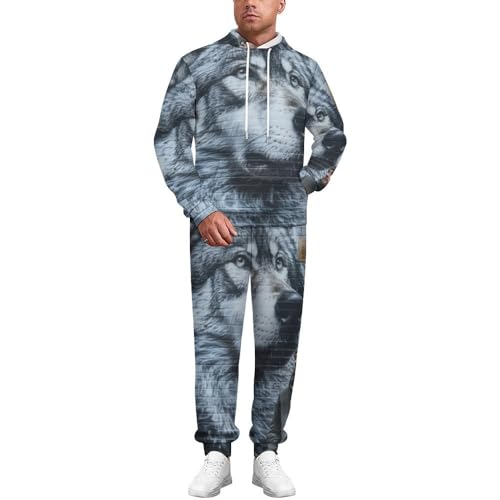 Sweat à capuche dragon chinois pour homme et pantalon de jogging pour le streetwear