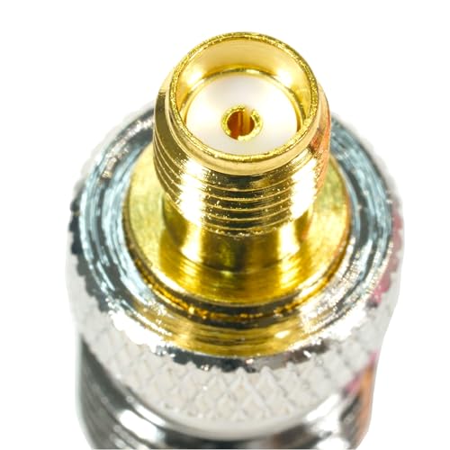 Fohevers 2 Pcs SMA Female to TNC Female Jack Adapter RF Coaxial Connector for 4G 2G 3G USB WiFi CB Radio, TNC/F-SMA/F - Image 4