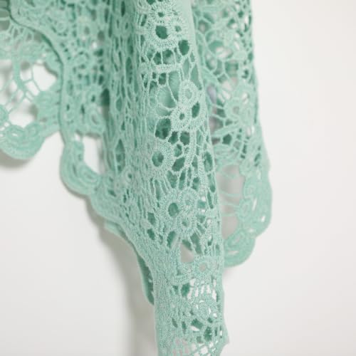 Image of JASTIE Women Open Stitch Cardigan Boho Sleeveless Hippie Summer Hollow Out Solid Crochet Vest