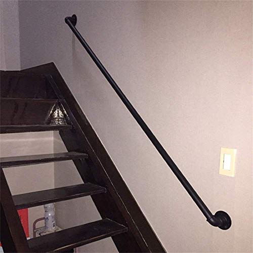 Kit main courante loft de 350 cm avec rampe d'escalier de style industriel - 5