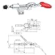 Brateuanoii 5 Stück Schnellspanner Kniehebelspanner Set, Toggle Clamp 301AM, Metall Horizontal Schnellspanner, Anti-Rutsch Vertikale Clamp, Push Pull Toggle Clamp, Für Den Maschinenbetrieb, Zimmerei