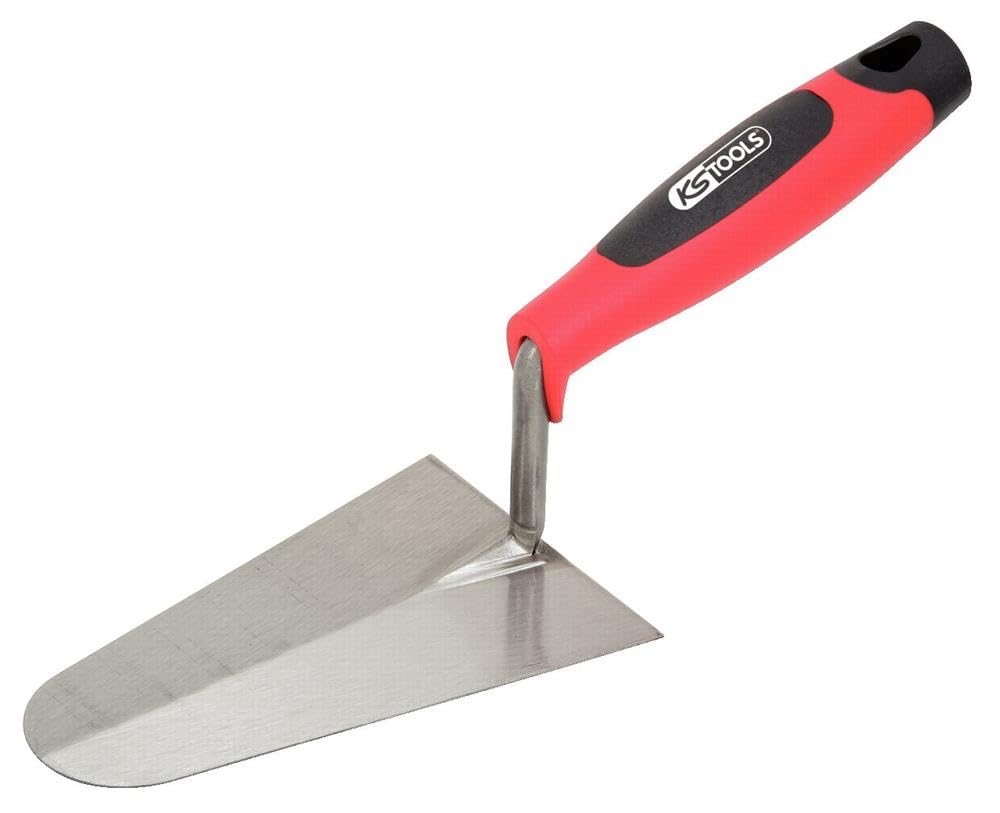 Ks Tools Black,Silver,Red 200Mm Round Gauging Trowel Plus 2K-Handle