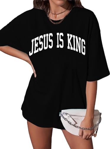 Christian Shirt Women Oversized Jesus Tshirt Jesus Love You Shirts Jesus Faith Tops Bible Verse Inspirational Tee2