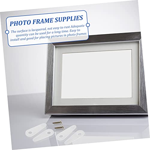 Image of Plastic Frame Picture Back Plate Photo Frame Buttons 100pcs Hardware Easy Install