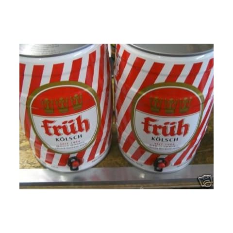2 Fässer a 5,0 Liter Früh Kölsch Partyfass Dose Bier 4,8% Cover