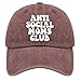 devor Cap Anti Social Moms Club Dad Hats for Women Graphic Baseball Caps Adjustable Wine Red