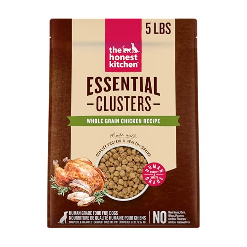 The Honest Kitchen Human Grade Essential Clusters Dry Dog Food, Whole Grain Chicken 5 lb Bag