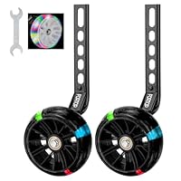 FORTOP Extra Breite Stützräder für Kinderfahrrad 12-20 Zoll – Ultra Stabile Hilfsräder Set mit Anti-Rutsch Gummierung – Sicherer & Kippsicher für Jungen & Mädchen (Schwarz)