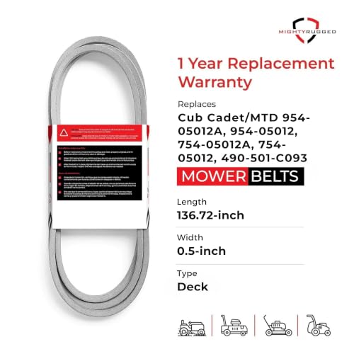 Image of MightyRugged 954-05012A 48 in Deck Belt for Cub Cadet Z-Force S SZ48 LZ48