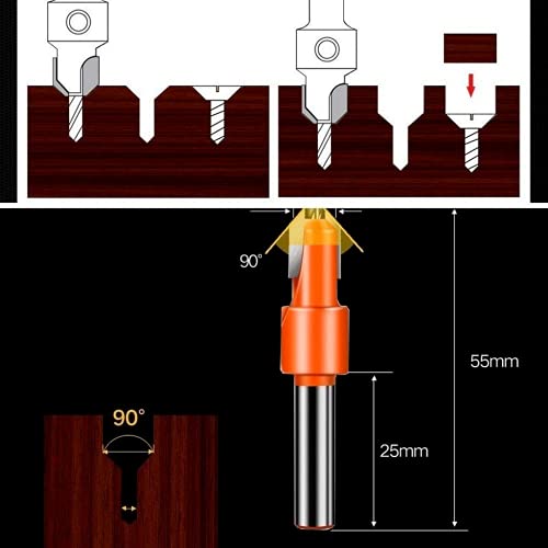Broca escareadora com parafuso autoroscante cônico liga dura para madeira ferramenta atraente