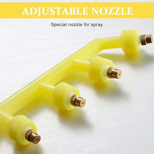 Image of HASTHIP Garden Sprayer Nozzle Multi-Porous Spray Pump Outdoor Water for Plants High-Pressure Multi Head for Garden Grass 2PCS