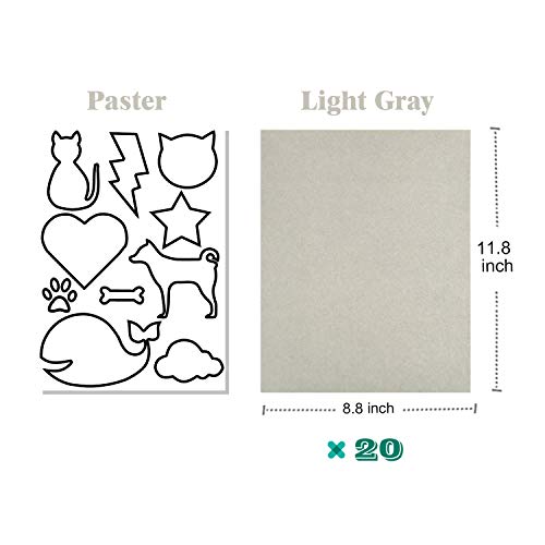 Hs.Dk SH0071 20 Pcs Self Adhesive Velvet Flocking Liner Sheet For Jewelry Drawer thumb #1