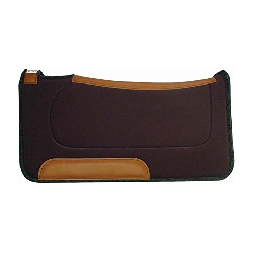 Diamond Wool Contoured Ranch Pad 32X32 Chocolate