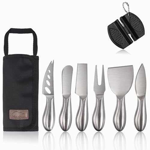 6-Piece Stainless Steel Cheese Knife Set