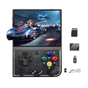 BuLuHAHA Miyo Mini Plus Retro Konsole, Miyo Mini+ Handheld Spielkonsole 64G, Linux System, 3.5 Zoll IPS Screen 3000mAh Pocket Handheld Game Spielkonsole