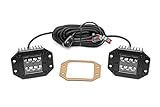 Rough Country - 70803BL - 2-inch Flush Mount Black Series CREE LED Square Lights (Pair) for Anywhere You Can Mount It