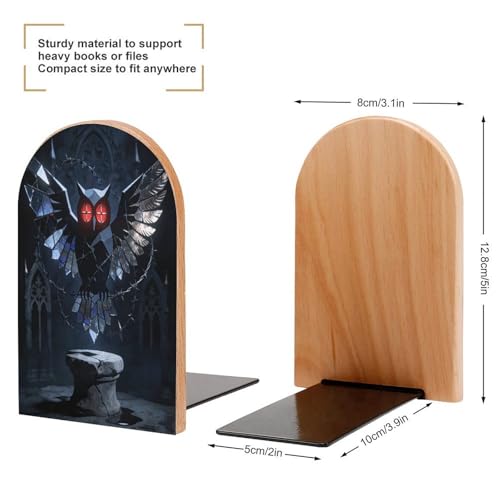 Sujetalibros gótico decorativo de búho para crear un rincón de lectura único 3