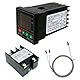 Digital Temperaturregler REX-C100, 0 ℃ ~ 1300 ℃ Alarm PID Temperaturregler Kits Digital Intelligente Thermostat Relais Ausgang mit K-Typ