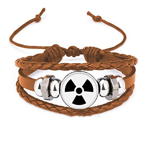 Bracelet en cuir rayonnement toxique aux finitions premium