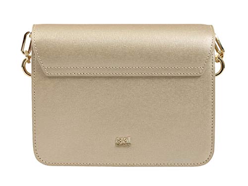 ROBERTO CAVALLI HXLPAY F92 Gold/White Shoulder Bag4
