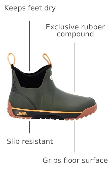 Xtratuf Men's Ice 6 Inch Rubber Ankle Deck Boot