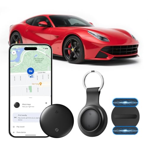 Vehicle G-PS Tracker for Cars – Real-Time Location Tracker with Find My App (iOS Only), No Subscription or SIM Card Required, Mini Car with Alarm and Reminder, Long Battery Life
