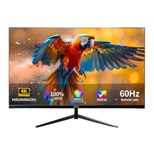Image of ZZA 32 Inch 4K UHD 3840x2160 60Hz VA Gaming Computer Monitor AdaptiveSync Premium HDR10 100% sRGB