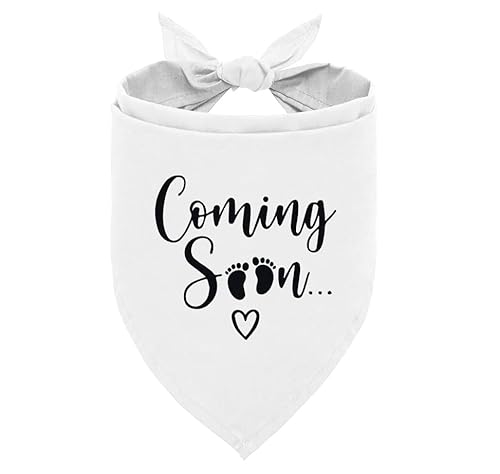 Coming Soon Baby Announcement �g���C�A���O���X�J�[�t - ���^�����^���p�̔������̃X�J�[�t�A�N�Z�T���[ - ���D���ւ̑��蕨 (D34)