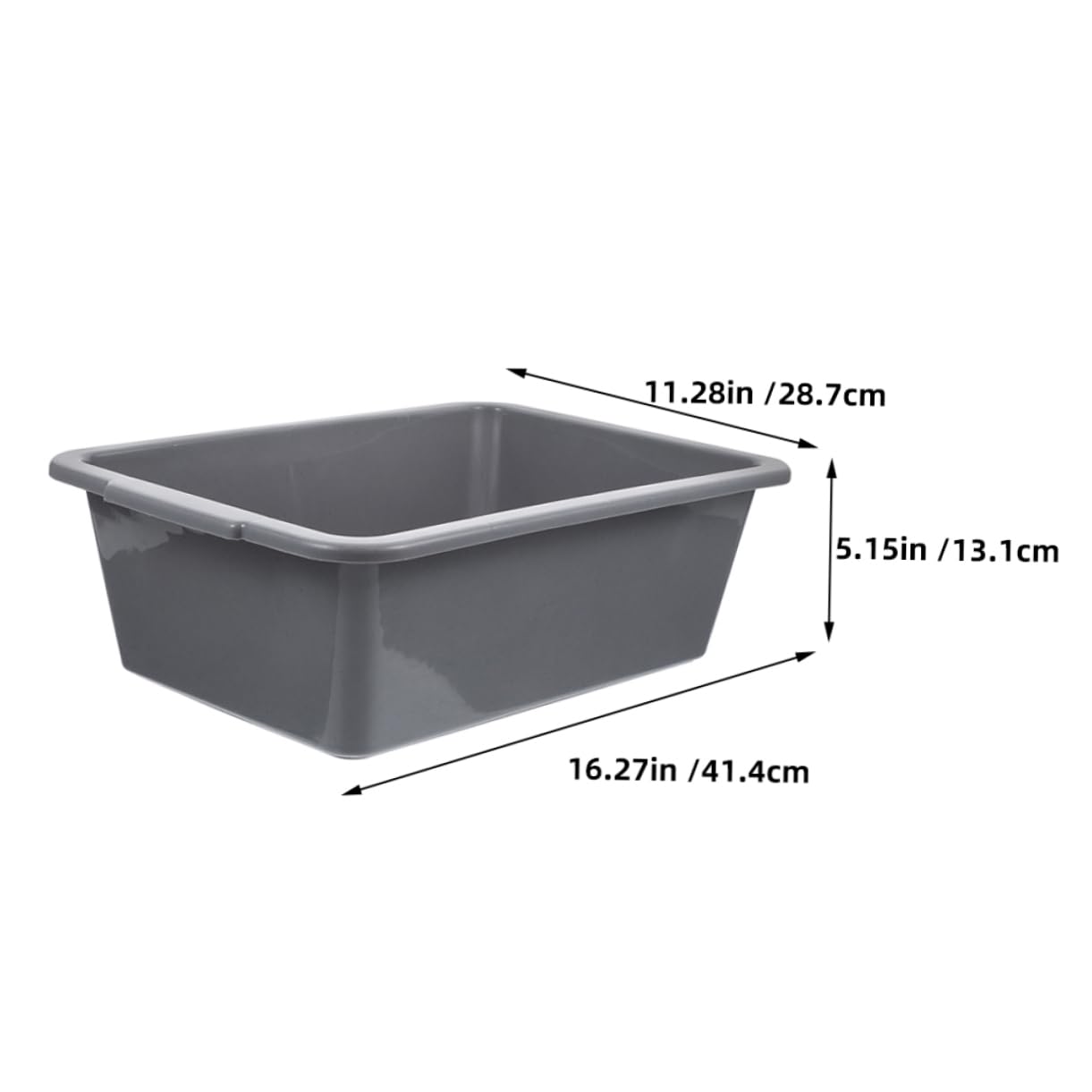 OFFSCH Plastic Bus Tub Storage Basket for Restaurant Multiuse Utility Tote Wash Basin Material Easy to Clean Organizes Bowls Utensils