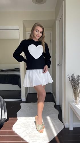 Image of Zeagoo Womens Sweaters Fall 2026 Dressy Casual Long Sleeve Shirts Ribbed Knit Winter Outfits Puff Pullover Jumper Tops