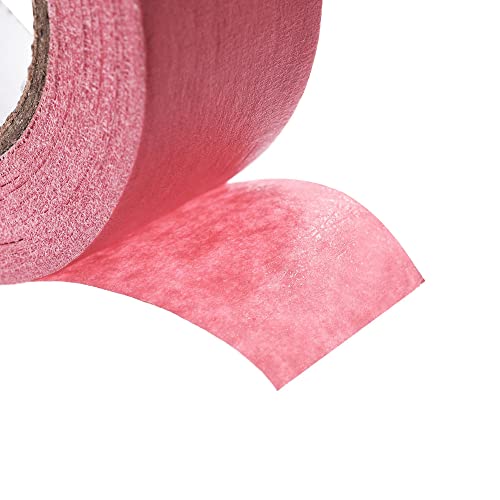Image of uxcell 3Pcs 25mm 1 inch Wide 20m 21 Yards Masking Tape Painters Tape Rolls Pink