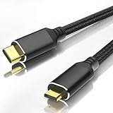 RUIZHI USB-C-auf-Micro-HDMI-Kabel, 1,8 m, geflochtenes Nylon, 4K @ 60Hz/2K...