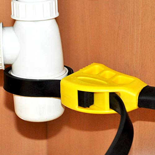 Oil Filter Wrench Set - 2pcs, Use as Jar Opener, Pipe Wrench, Rubber Strap Wrenches Used by Mechanics, Plumbers