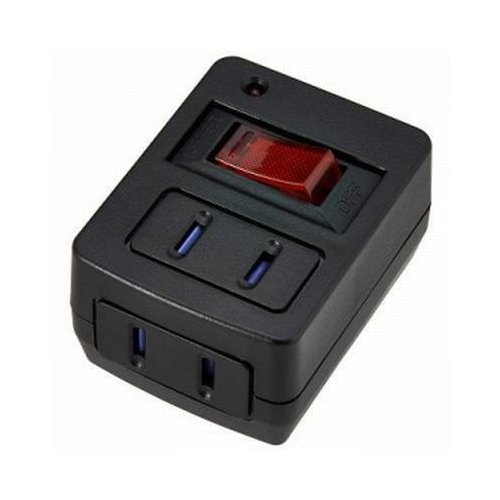 雷ガード ブレーカー機能付き省エネタップ2個口