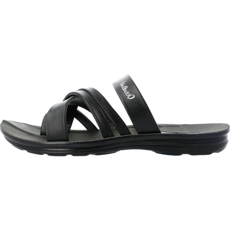 Image of WALKAROO Men's Fashion Sandals with Toe Ring, Cross Straps and Lightweight - W5687