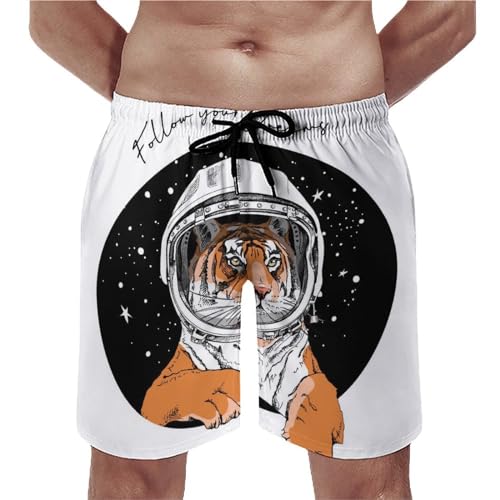 Shorts de bain homme de l'espace maillot séchage rapide swim trunk avec poches