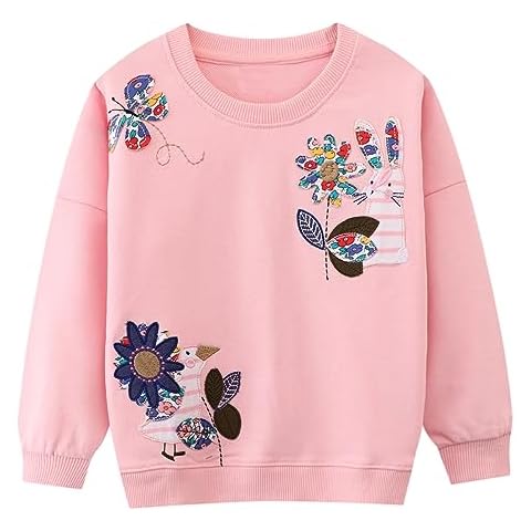 Youlebao Baby Girl Sweatshirt for Girls Long Sleeve Shirt 2-7 Years (as1, age, 1_year, 2_years, GDL01) Cover