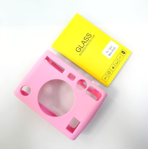 Funda protectora de silicona para cámara Instax Mini EVO rosa miniatura 2