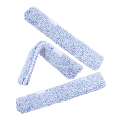 Ciieeo Lot de 3 Recharges Manchons de Nettoyage de Vitres Réutilisables 35 CM pour Raclettes Standard Lingettes Lavables pour Nettoyage des Fenêtres et Surfaces Vitrées à Domicile