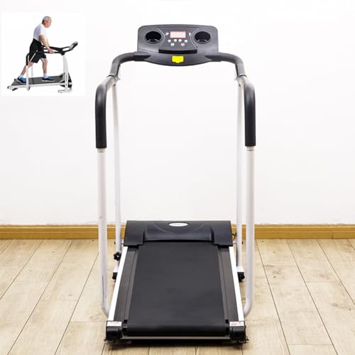 Cinta de correr 2 en 1 para el hogar, velocidad ajustable de 0,5 a 12 km/h, perfecta para personas mayores y entrenamientos de oficina