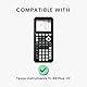 kwmobile Taschenrechner Case kompatibel mit Texas Instruments TI-84 Plus CE Hülle - Eva Schutzhülle für Grafikrechner mit Tasche - Calculator Cover - Schwarz