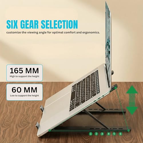 Soporte para Laptop Plegable de Metal Negro miniatura 5